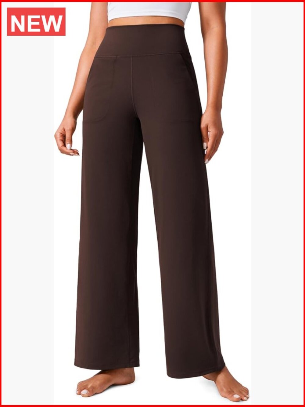 Butterlift Wide Leg Yoga Pants with Pockets - High Waisted Lounge Pants -